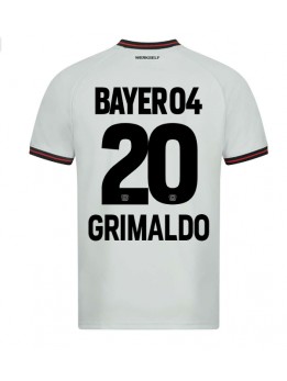 Billige Bayer Leverkusen Alejandro Grimaldo #20 Bortedrakt 2023-24 Kortermet